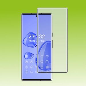 Fr Google Pixel 6 Pro 2x 4D Premium 0,3 mm H9 Hart Glas Schwarz Folie Schutz Hlle Neu