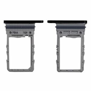 Sim Karten Halter Card Tray f�r GH98-46768A Samsung Galaxy Z Flip3 Phantom Black / Schwarz