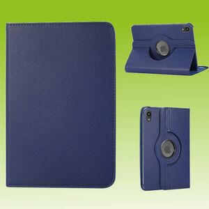 Fr Apple iPad Mini 2024 8.3 Zoll / Mini 6 2021 360 Grad Rotation Kunstleder Hlle Dunkelblau