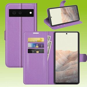 Fr Google Pixel 6 Pro Handy Tasche Wallet Premium Schutz Hlle Case Cover Etuis Neu Zubehr Lila