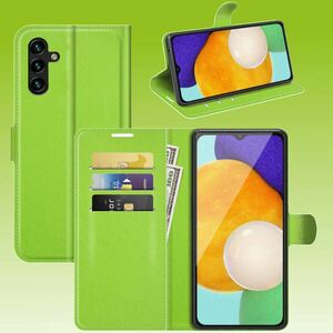 Für Samsung Galaxy A13 5G / A04S Handy Tasche Wallet Premium Schutz Hülle Case Cover Etuis Neu Zubehör Grün