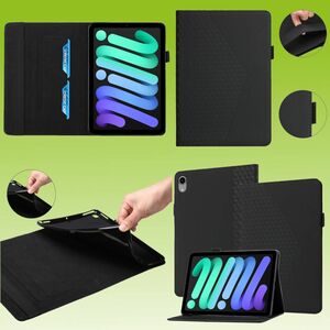 Fr Apple iPad Mini 2024 8.3 Zoll / Mini 6 2021 Kunstleder Hlle Schwarz