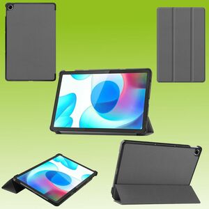 F�r Oppo Realme Pad 10.4 3folt Wake UP Smart Cover Grau Tasche Etuis H�lle