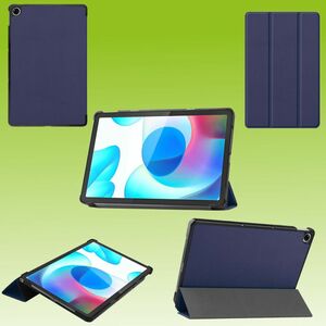 F�r Oppo Realme Pad 10.4 3folt Wake UP Smart Cover Dunkelblau Tasche Etuis H�lle