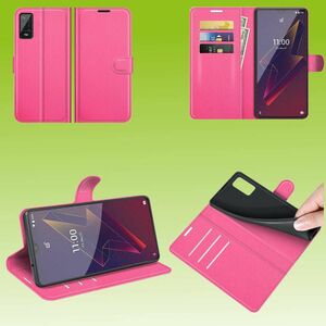 Fr Wiko Power U20 Handy Tasche Wallet Premium Pink Schutz Hlle Case Cover Etuis Neu Zubehr