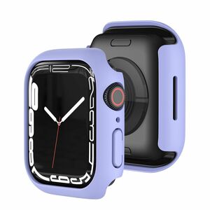 Fr Apple Watch Serie 9 8 7 45mm Schock TPU Silikon Hlle Cover Lila