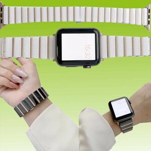 Fr Apple Watch Serie 11 10 / Ultra  3 2 1 / 8  7  6  5  4 Keramik Stahl Armband