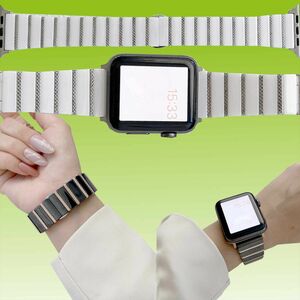 Fr Apple Watch Serie 11 10 / Ultra  3 2 1 / 8  7  6  5  4 Keramik Stahl Armband