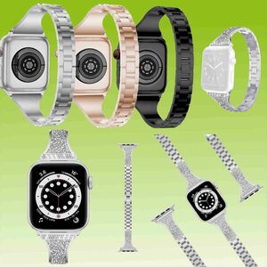 Fr Apple Watch Serie 11 10 / Ultra 3 2 1 49mm 9 8 7 6 5 4 Diamant Style Armband