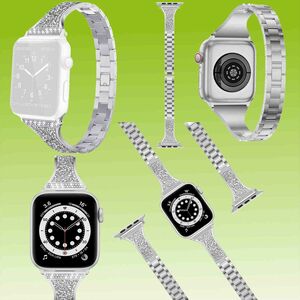 Fr Apple Watch Serie 11 10 / Ultra 3 2 1 49mm 9 8 7 6 5 4 Diamant Style Armband