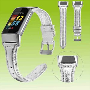 Fr Fitbit Fitbit Charge 6 / 5 Hochwertiges Leder Fitness Sport Uhr Watch Smart Armband Neu