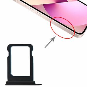 SIM Karten Halter Adapter Card Tray f�r Apple iPhone 13 Mini Ersatzteil Zubeh�r Schwarz