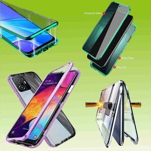 Beidseitiger 360 Grad Magnet / Glas Case Bumper fr Smartphones Handy Tasche Case Hlle Cover New Style
