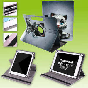 Fr Samsung Galaxy Tab A8 2021 X205 X200 360 Grad Rotation Universell Motiv 10 Tablet Tasche Kunst Leder Hlle Etuis