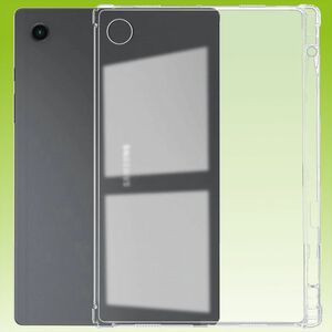 Fr Samsung Galaxy Tab A8 10.5 2021 X205 X200 Transparent Tablet Tasche Hlle Case TPU Silikon dnn mit Stift Halterung