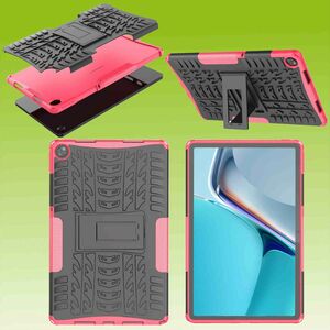 Fr Oppo Realme Pad 10.4 Hybrid Outdoor Schutzhlle Case Pink Tasche Cover Etuis