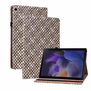 Fr Samsung Galaxy Tab A8 2021 X205 X200 Design Muster Braun Kunstleder Hlle Cover Tablet Tasche Case Neu