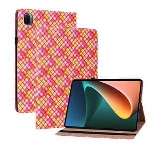 Fr Xiaomi Mi Pad 5 / 5 Pro 11.0 Zoll Design Muster Pink Kunstleder Hlle Cover Tablet Tasche Case Neu