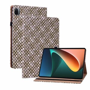 Fr Xiaomi Mi Pad 5 / 5 Pro 11.0 Zoll Design Muster Braun Kunstleder Hlle Cover Tablet Tasche Case Neu