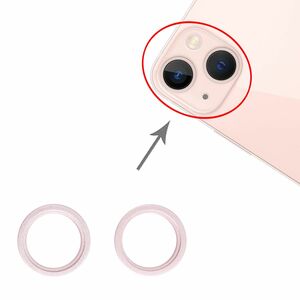 2 Stk Back Kamera Linsen Fassung Schutz fr Apple iPhone 13 Mini Ersatzteil Gold