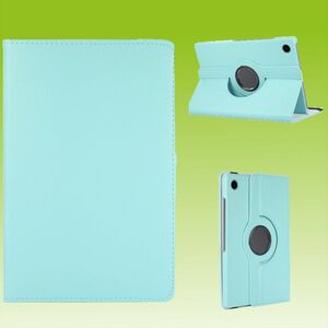 Fr Samsung Galaxy Tab A8 2021 X205 X200 Hellblau 360 Grad Rotation Kunstleder Hlle Cover Tablet Tasche Case Etuis Neu