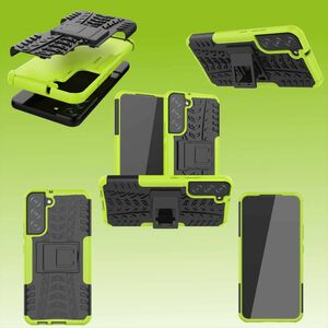 F�r Samsung Galaxy S22 Plus 5G Hybrid Case 2teilig Outdoor Gr�n Tasche H�lle Cover Schutz
