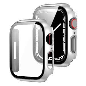 Fr Apple Watch 9 8 7 41mm 2 in 1 Schock TPU Silikon Hlle + Hart Glas