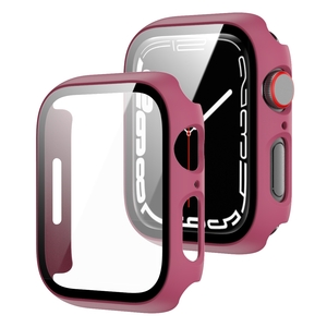 Fr Apple Watch 9 8 7 41mm 2 in 1 Schock TPU Silikon Hlle + Hart Glas