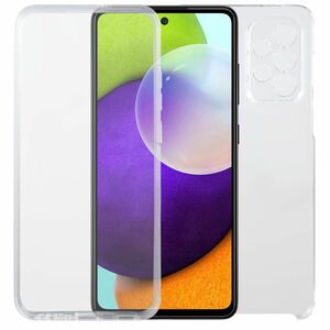 Fr Samsung Galaxy A73 5G PU / TPU Handy Tasche Transparent beidseitig Hlle Etuis