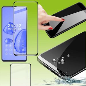 Fr Samsung Galaxy M62 3D Premium 0,3 mm H9 Hart Glas Schwarz Folie Schutz Hlle Neu