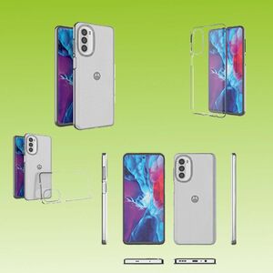 Fr Motorola Moto G52 Silikoncase TPU Schutz Transparent Handy Tasche Hlle Cover Etuis