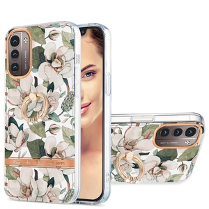 F�r Nokia G21 / G11 Silikon Case TPU mit Ring Flower Motiv 1 Schutz H�lle Cover