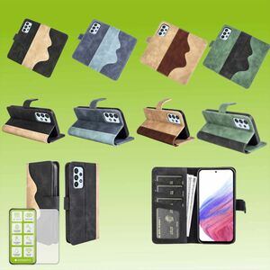 Für Smartphones Handy Tasche Etuis Design Book Cover Schutz Case Hülle Zubehör Wallet