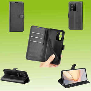 F�r Sony Xperia 10 IV 4. Gen Handy Tasche Wallet Premium Schutz H�lle Case Cover Etuis Neu Zubeh�r Schwarz