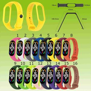 Fr Xiaomi Mi Band 7 / 7NFC / 6 / 6 NFC / 5 / 5 NFC / Amazfit Band 5 Hochwertiges Kunststoff / Silikon Uhr Watch Sport Armband