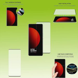 Fr Xiaomi 12 Ultra 4D Premium 0,3 mm H9 Hart Glas Schwarz Folie Schutz Hlle Neu