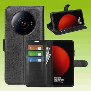 Fr Xiaomi 12 Ultra Handy Tasche Wallet Premium Schutz Hlle Case Cover Etuis Neu Zubehr Schwarz