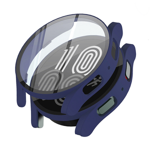 Fr Samsung Galaxy Watch 5 40 mm 360 Grad Schock Hlle + H9 Hart Glas Tasche Etuis Blau