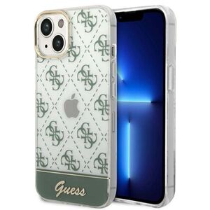 Guess 4G Pattern Script Collection Hardcase Hlle Cover fr Apple iPhone 14 Khaki