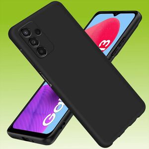 F�r Samsung Galaxy M13 4G / M23 5G Silikoncase TPU Schutz Schwarz Handy Tasche H�lle Cover Etui Zubeh�r Neu