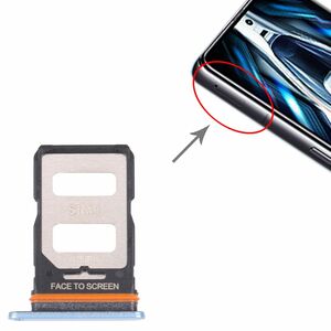Sim Karten Halter Adapter Tray für Xiaomi Poco F4 GT / Redmi K50 Gaming Ersatzteil Blau