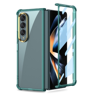 Fr Samsung Galaxy Z Fold4 5G 360 Grad Schock Vollschutz Cover Handy Tasche Hlle Etuis Grn