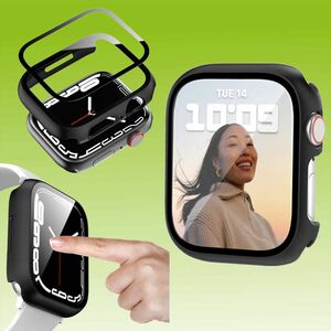 Fr Apple Watch Series 9 8 7 41mm / 6 SE 5 4 40mm 2 in 1 Hlle + Glas