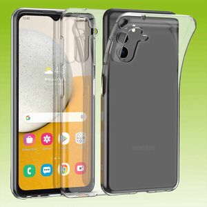 Für Samsung Galaxy A14 5G / 4G Silikoncase TPU Schutz Transparent Handy Tasche Hülle Cover Etui Zubehör Neu