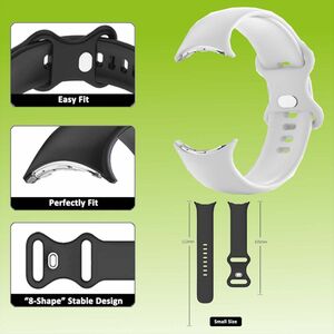 Fr Google Pixel Watch 3 / 2 / 1 Hochwertiges Kunststoff / Silikon Uhr Armband Zubehr Sport