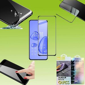 Fr Xiaomi 12T / 12T Pro 3D Premium 0,3 mm H9 Hart Glas Schwarz Folie Schutz Hlle Neu