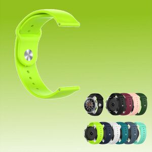 Fr HONOR Magic Watch 2 46mm Uhr Kunststoff / Silikon Armband Ersatz Arm Band Neon-Grn