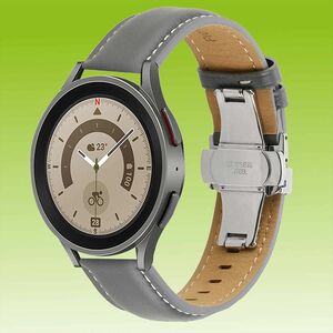 Fr Samsung Galaxy Watch FE 6 5 4 Normal Pro Classic Leder Armband