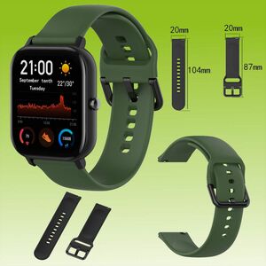 F�r Amazfit GTS4 Mini / GTR Mini Hochwertiges Kunststoff / Silikon Uhr Armband Zubeh�r Sport Neu