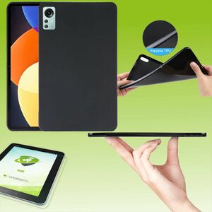 Fr Xiaomi Mi Pad 5 Pro 12.4 2022 Schwarz Hlle Tablet Tasche Cover + H9 Hart Glas